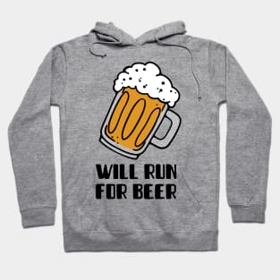 Will Run For Beer T-Shirt | Funny Running T-Shirt Hoodie